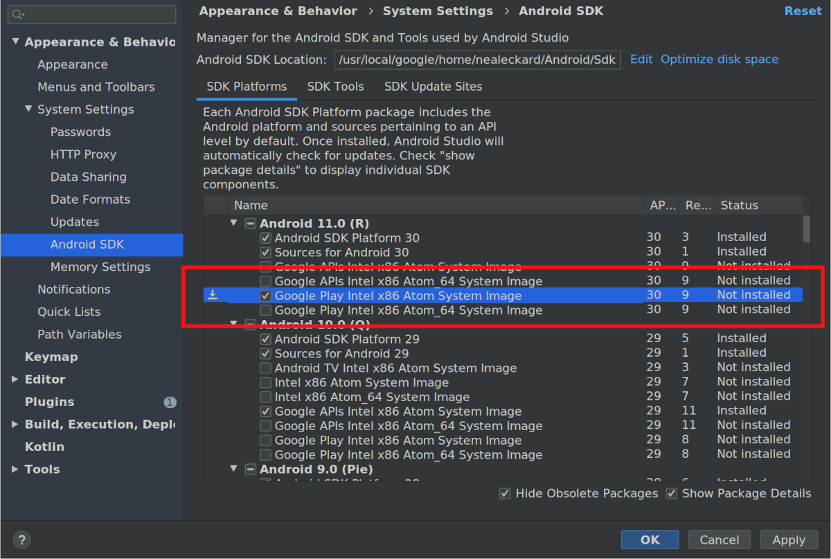 install google play services mac os x - android studio